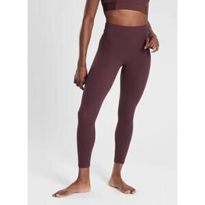 Athleta Elation 7/8 Tight Leggings Powervita Antique Burgundy XS